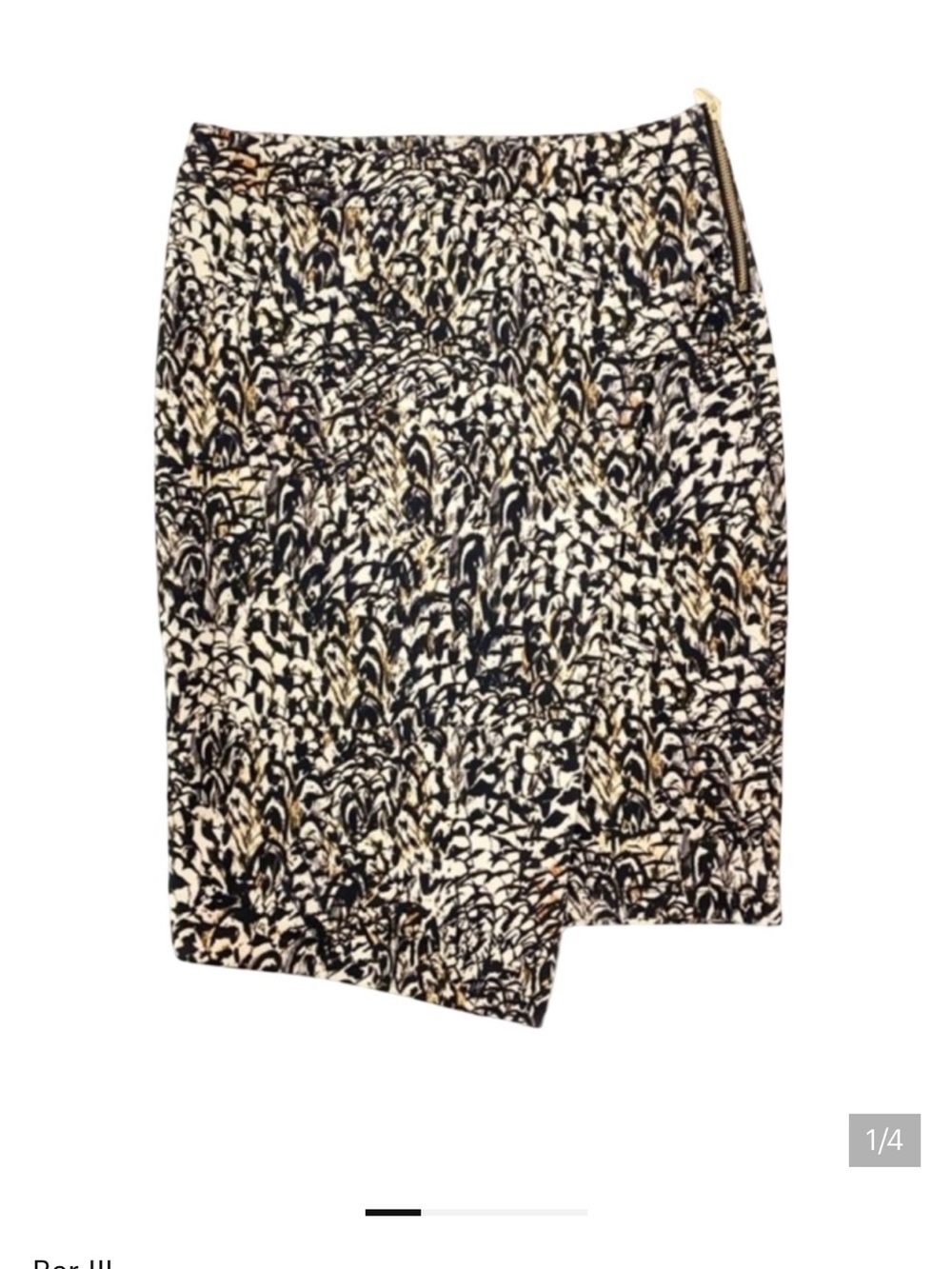 Bar III Faux Wrap Asymmetrical Stretch Skirt Size M